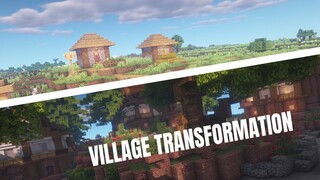 Minecraft | Transforming A Plains Village (Transformation Timelapse)