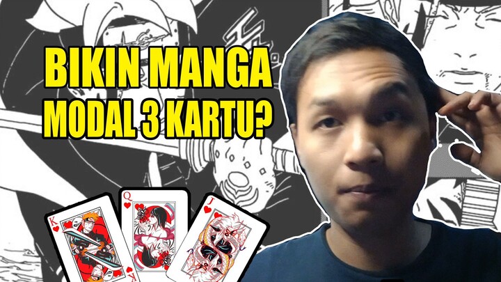 Apa bisa Gambar Manga hanya bermodal 3 kartu ?