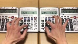 Play Super Mario with 4 calculators