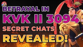 BETRAYAL IN 94'S KVK, SECRET CHATS REVEALED!!! (RISE OF KINGDOMS)