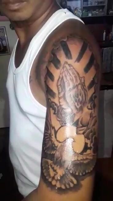 prayhand tattoo