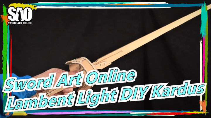 Sword Art Online-Lambent Light DIY Kardus