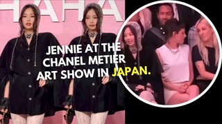 Blackpink Jennie front row with Kristen Stewart at Chanel Art Show in Japan