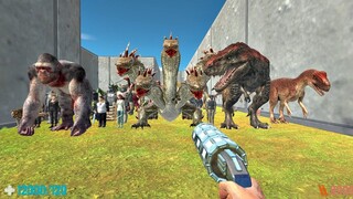 Escape from Maze with All Units. Animal Revolt Battle Simulator