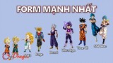 Trạng thái mạnh nhất của 8 nhân vật chủ đạo trong Dragon Ball