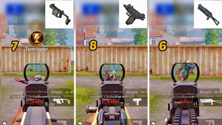 Vector vs UZI vs PP-19 Bizon | PUBG MOBILE | BGMI | Compare weapons part 3 | #shorts