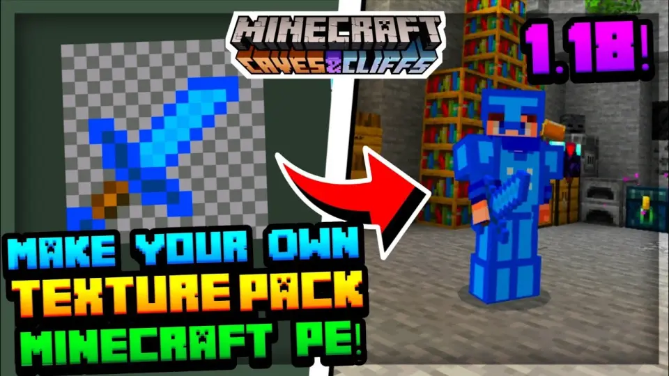 How To Make Your Own Texture Pack For Mcpe 1 18 Create Your Own Texture Pack For Minecraft Pe Bilibili