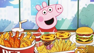 Anime|Peppa Pig Eats Fried Chicken Family Bucket