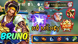 STAY LOW AND FARM !! BRUNO PERFECT GAMEPLAY BY и◊ мꍟя¢у | BRUNO BEST BUILD 2020 | MOBILE LEGENDS