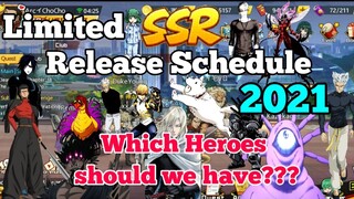 One Punch Man The Strongest | Jadwal Rilisnya Limited SSR Tahun 2021 - LSSR Yang Wajib Kita Miliki!