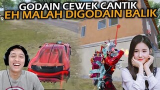 GODAIN CEWEK CANTIK DI PUBG EH MALAH DI GODAIN BALIK JADI GAGAL FOKUS !! - PUBG MOBILE