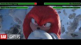 Sonic the Hedgehog 2 (2022) Snowboarding Scene with healthbars