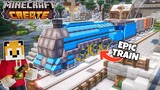 I built an EPIC STEAM TRAIN in Minecraft Create Mod
