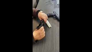 Unable to fire blowback USP hammer linkage and blowback M&P40 one-button quick release demonstration