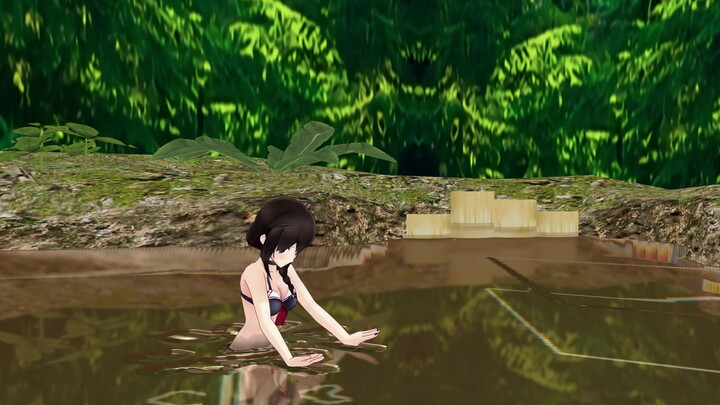 [MMD] Self-made Animation Of Shigure In The Mud