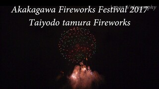 2017年 赤川花火大会 デザイン花火 第2位㈲太陽堂田村煙火店「グラフィックアート」Akagawa Design Hanabi Contest | Taiyodo Tamura Fireworks