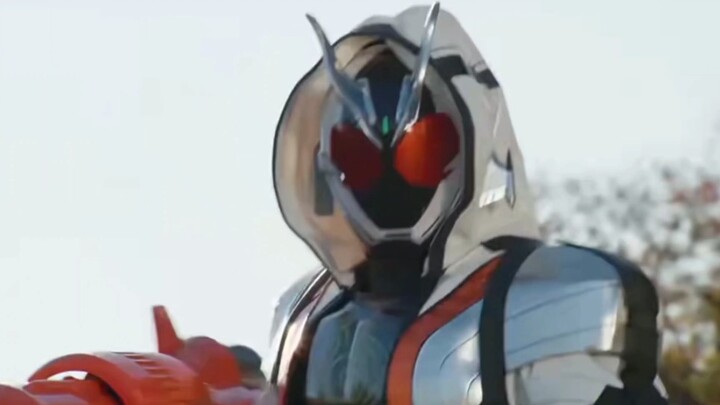 [Kamen Rider Specter]: Open your eyes Fourze, press the button! The universe is coming!