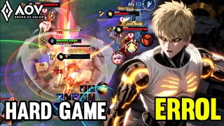 AOV : ERROL/GENOS GAMEPLAY | HARD GAME - ARENA OF VALOR LIÊNQUÂNMOBILE ROV COT