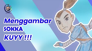 Mari menggambar Sokka dari Avatar The Last Airbender !