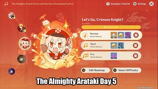 The Almighty Arataki Day 5 Let's Go, Crimson Knight! - Klee Theme Max 292 Combo