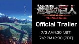 【Official Trailer】Attack ON Titan 🔥 The Final Season Part 4 Trailer