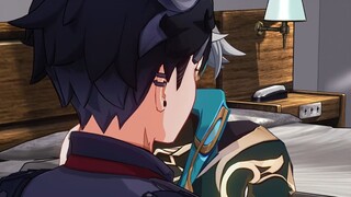 My husband is back.