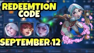 REDEEMTION CODE/SEPTEMBER 12 2020