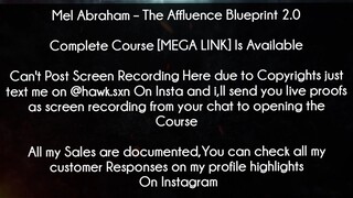 Mel Abraham Course The Affluence Blueprint 2.0 Download