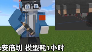 Minecraft mineimator model, fire unified name: Abe cut