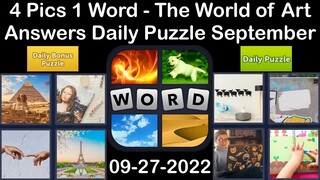 4 Pics 1 Word - The World of Art - 27 September 2022 - Answer Daily Puzzle + Bonus Puzzle