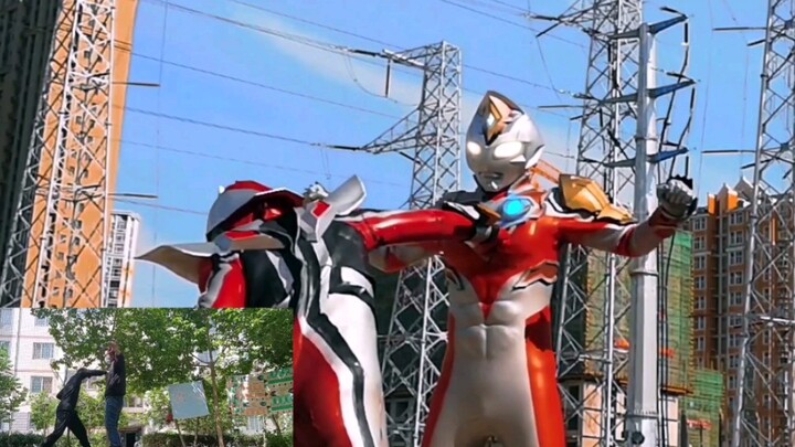 Latihan aksi penggemar Ultraman Nexus vs Dekai menyoroti perbandingan