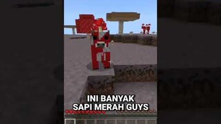 Minecraft tapi, aku gak boleh sentuh warna Merah 🟥 #Shorts