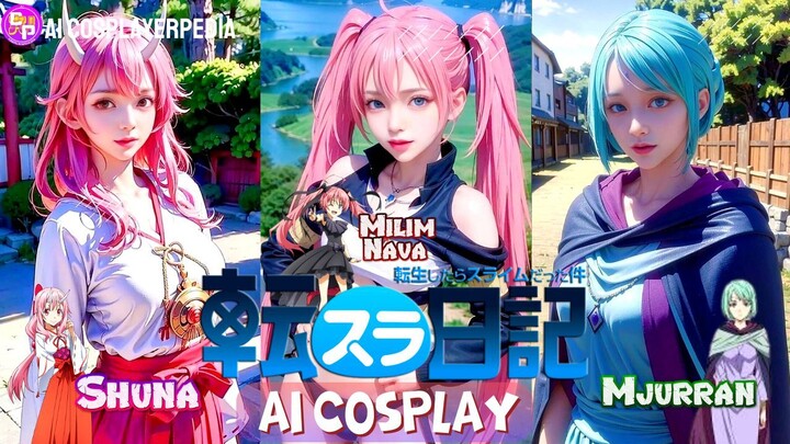 Cosplay Anime TENSURA versi AI?? Ini Dia Milim, Mjurran, Shuna Cosplay AI, Keren?