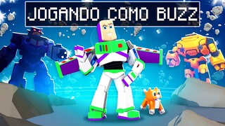 Jogando como Buzz Lightyear no Minecraft