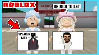 Aku Dan Adiku Lomba Menggambar Skibidi Toilet Speaker men Dan Kameramen Di Roblox ft @Shasyaalala