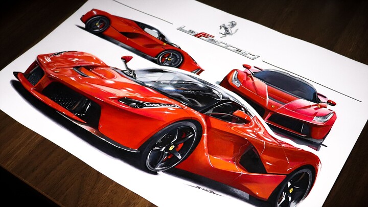 Vẽ Laferrari Trong 20 Tiếng