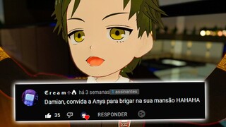 Damian Desmond Lendo Comentários no Spy x Family Vr