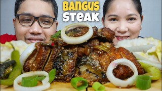 BONELESS BANGUS STEAK | INDOOR COOKING | MUKBANG PHILIPPINES