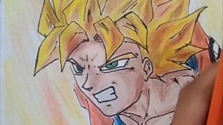 drawing anime figure songgoku