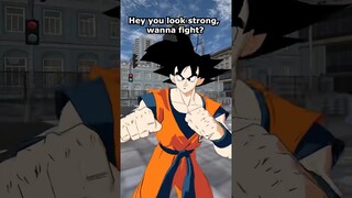 You look strong, wanna fight? #goku