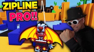 I Became The Zipliner Dude Inferno Shielder and WON in Roblox Bedwars