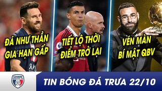 BẢN TIN TRƯA 22/10: Messi lập KỶ LỤC kiến tạo, PSG tức tốc GIA HẠN?Tiết lộ thời điểm Ronaldo trở lại