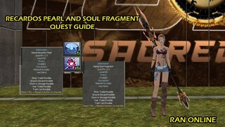 Recardos Pearl and Soul Fragment Quest in Ran Online