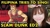 Filipina tries to sing Japanese anime song SLAM DUNK anime ending 2 anime cover by Vocapanda