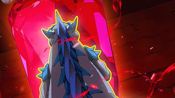 Godzilla 201: Godzilla evolves into a grown form, and a huge red door appears in the red palace.