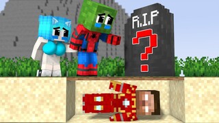 Monster School : The Flash Herobrine and Spiderman Baby Zombie Civil War - Minecraft Animation