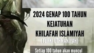 2024 GENAP 100 TAHUN MUJADDID AKAN MUNCUL