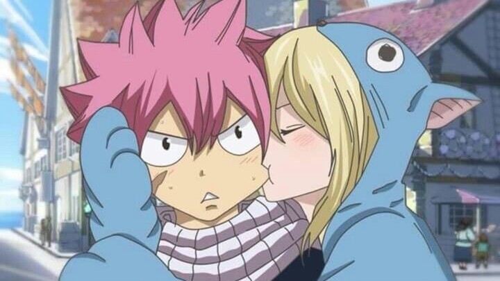 "Fairy Tail" Lucy: Bodoh aku sudah menunggu seseorang! Itu kamu bodoh.