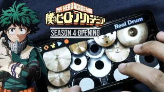 My Hero Academia Season 4 Opening - Polaris | Blue Encount (Real Drum Cover)