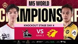 (FIL) M5 Knockouts Day 4 | DEVU vs ONIC | Game 3